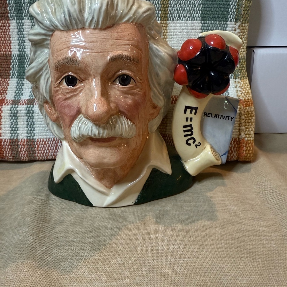 Royal Doulton Einstein Character Jug with Black and Red Accents